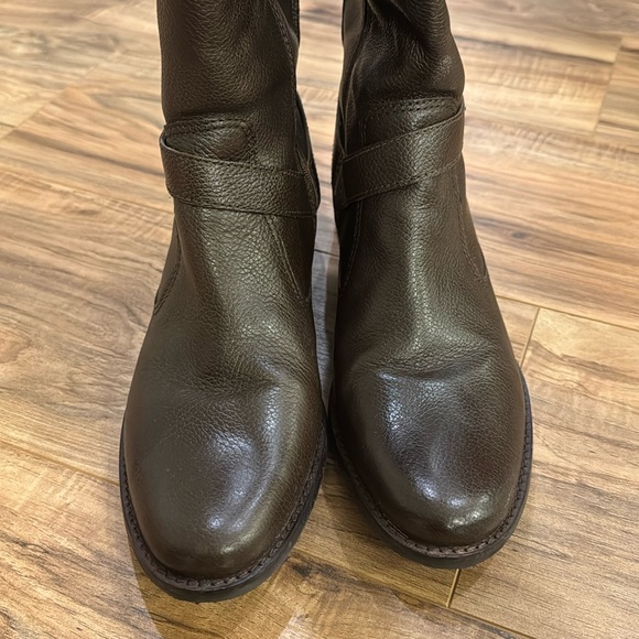 Naturalizer “Rancher” Brown Leather Riding Boots - Picture 6 of 8